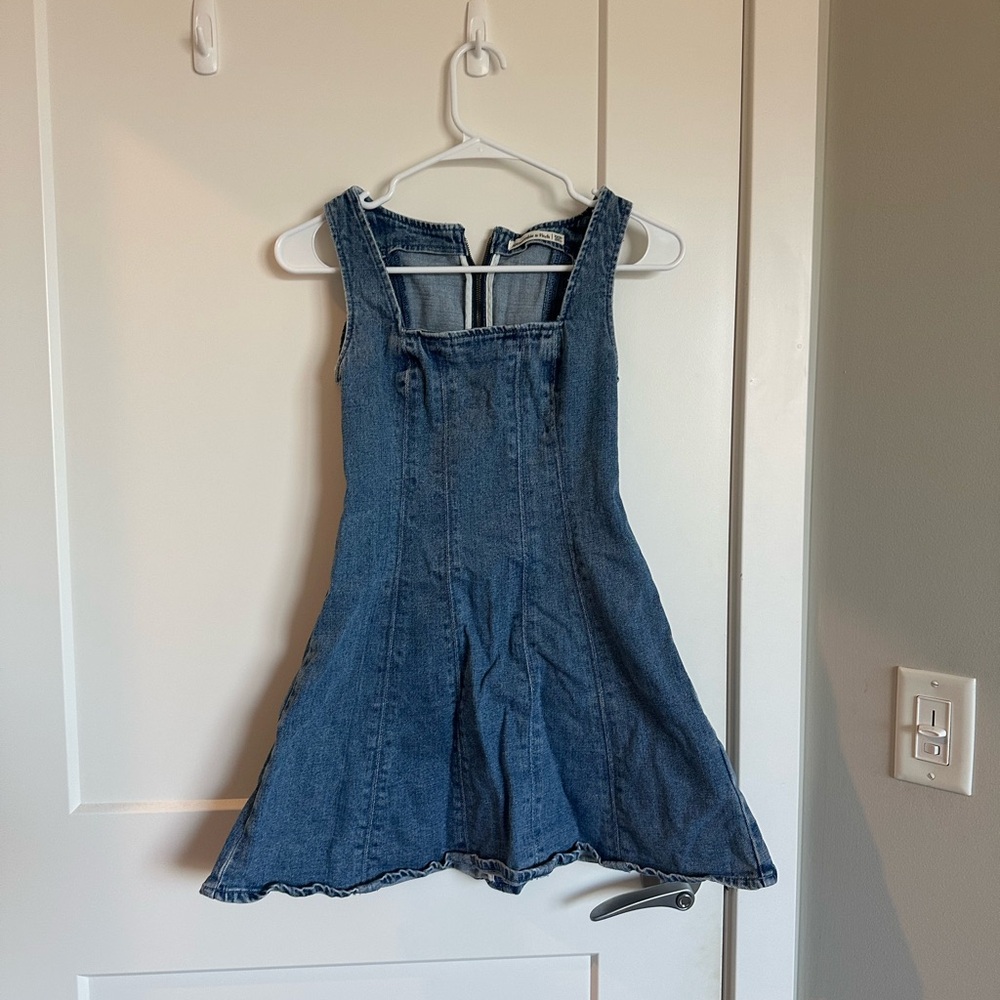 Abercrombie & Fitch Womens Stylish Blue Denim Dress